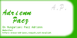 adrienn pacz business card